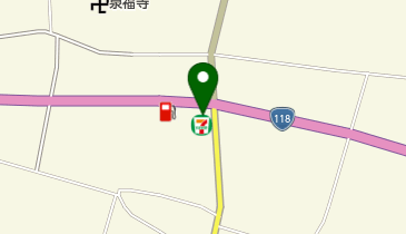 セブンイレブン 福島長沼木之崎店の地図画像