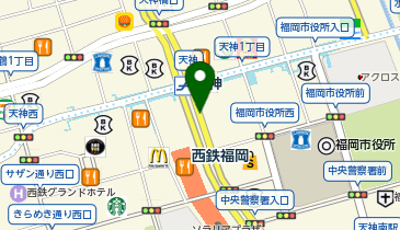 セブン銀行 天神地下街 共同出張所の地図画像