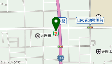 セブンイレブン 天理三島町北大路店の地図画像