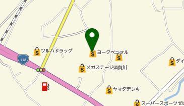 セブン銀行 ヨークベニマル メガステージ須賀川南店 共同出張所の地図画像