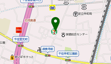 セブンイレブン 千住仲町店の地図画像