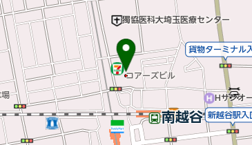 セブンイレブン 南越谷駅北口店の地図画像