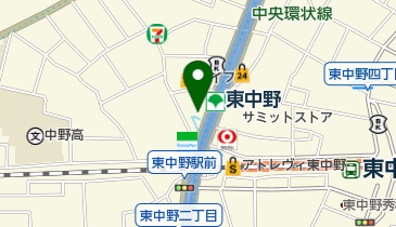 セブンイレブン 東中野3丁目店の地図画像