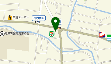 セブンイレブン 海津町馬目店の地図画像