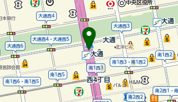 セブンイレブン 北海道ST大通店の地図画像