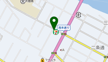 セブンイレブン 大樹西本通店の地図画像