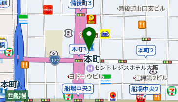 セブン銀行 御堂筋本町ビル 共同出張所の地図画像