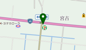 セブンイレブン 坂下宮古店の地図画像