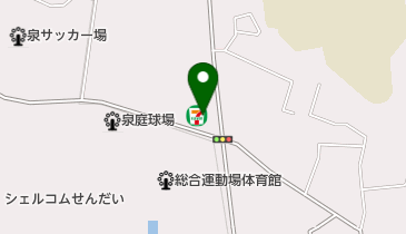 セブンイレブン 仙台野村店の地図画像