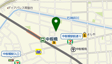 セブンイレブン 中板店の地図画像