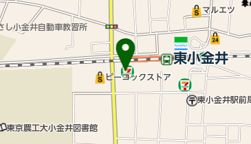 セブンイレブン 小金井東町4丁目店の地図画像
