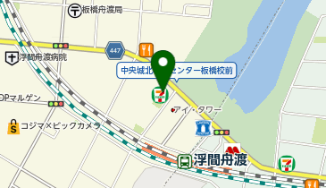 セブンイレブン 板橋舟渡1丁目店の地図画像