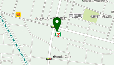 セブンイレブン 高崎問屋町中央通り店の地図画像