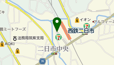セブンイレブン 西鉄二日市駅前店の地図画像