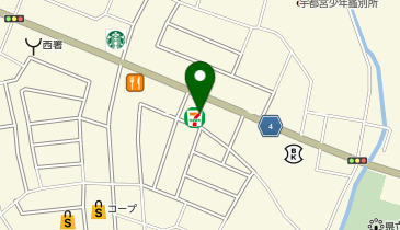 セブンイレブン 宇都宮鶴田バイパス店の地図画像