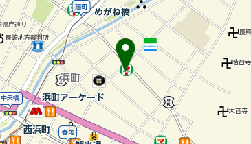 セブンイレブン 長崎万屋町店の地図画像
