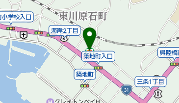 セブンイレブン 呉市海岸店の地図画像