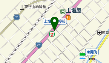 セブンイレブン 鹿児島上塩屋店の地図画像