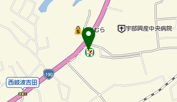 セブンイレブン 宇部中央病院前店の地図画像