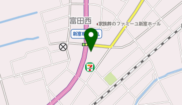 セブンイレブン 新富上富田店の地図画像