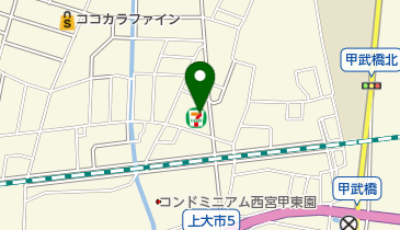 セブンイレブン 西宮上大市5丁目店の地図画像
