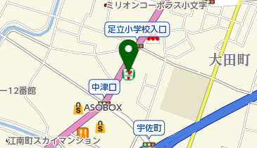 セブンイレブン 小倉中津口店の地図画像