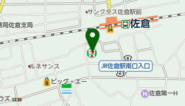 セブンイレブン 佐倉大崎台店の地図画像