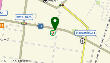 セブンイレブン 浜野店の地図画像