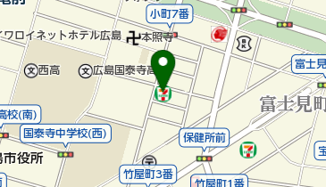 セブンイレブン 広島じぞう通り店の地図画像