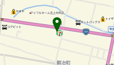 セブンイレブン 北上インター東店の地図画像