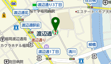 セブンイレブン 福岡渡辺通1丁目店の地図画像