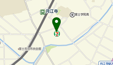 セブンイレブン 富士吉田月江寺店の地図画像