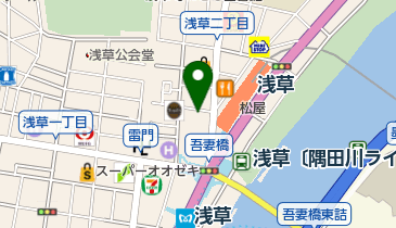 セブン銀行 浅草地下街 共同出張所の地図画像