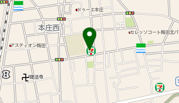 セブンイレブン 大阪本庄西2丁目店の地図画像
