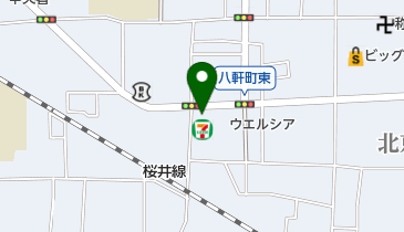 セブンイレブン 奈良八軒町店の地図画像
