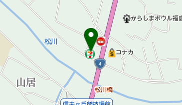 セブンイレブン 福島本内店の地図画像