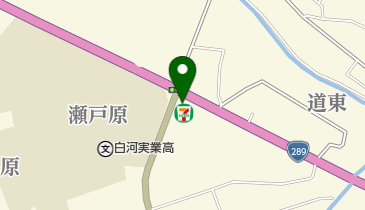 セブンイレブン 白河実業高校前店の地図画像