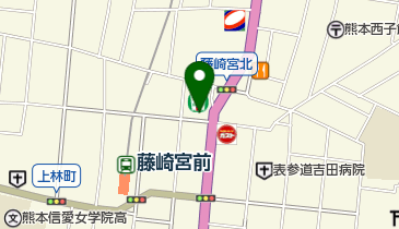 セブンイレブン 熊本坪井2丁目店の地図画像