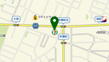 セブンイレブン 姫路広畑早瀬町北店の地図画像