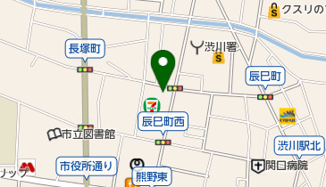 セブンイレブン 渋川辰巳町店の地図画像