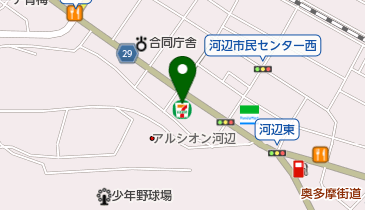 セブンイレブン 青梅河辺町6丁目店の地図画像