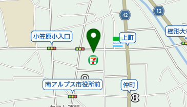 セブンイレブン 南アルプス小笠原店の地図画像