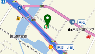 セブンイレブン 小倉東港店の地図画像