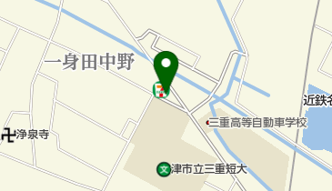 セブンイレブン 津市一身田中野店の地図画像