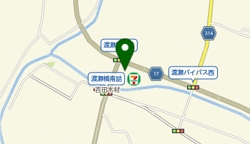 セブンイレブン 吉川町渡瀬橋店の地図画像