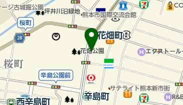 セブン銀行 野村證券 熊本支店 共同出張所の地図画像