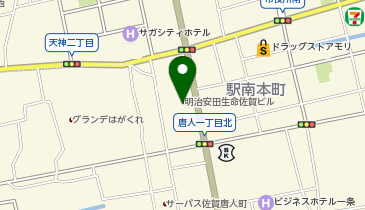セブン銀行 野村證券 佐賀支店 共同出張所の地図画像