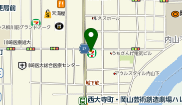 セブンイレブン 岡山内山下1丁目店の地図画像