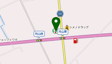 セブンイレブン 富山朝日町月山店の地図画像