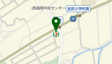 セブンイレブン 福岡金武店の地図画像